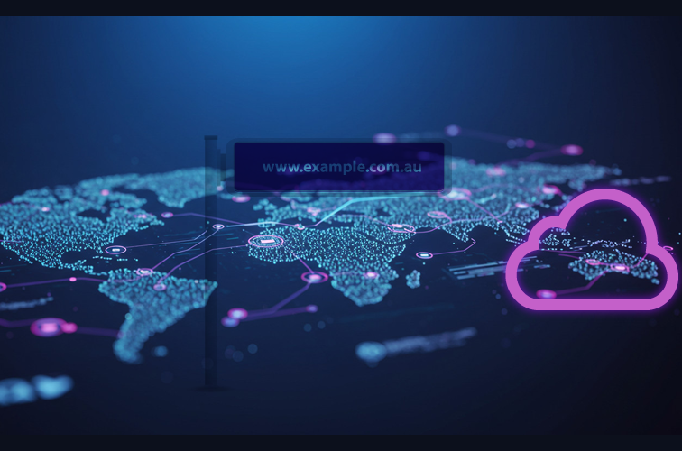 digital art illustration of a map of a digital network.